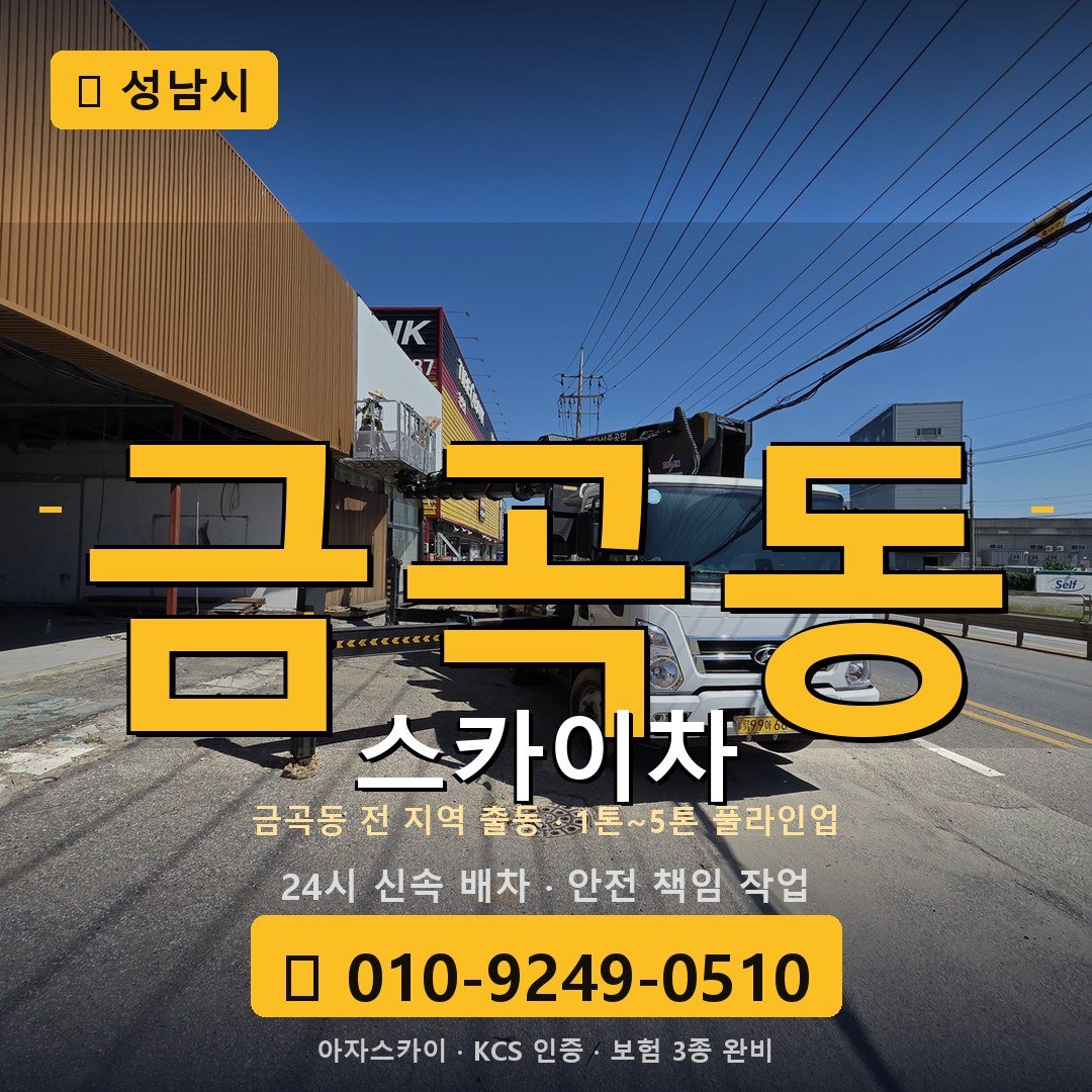 성남 금곡동 스카이차 - 아자스카이
