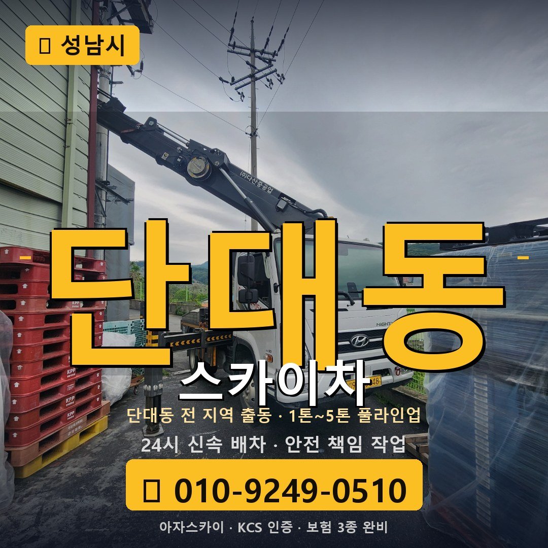 성남 단대동 스카이차 - 아자스카이
