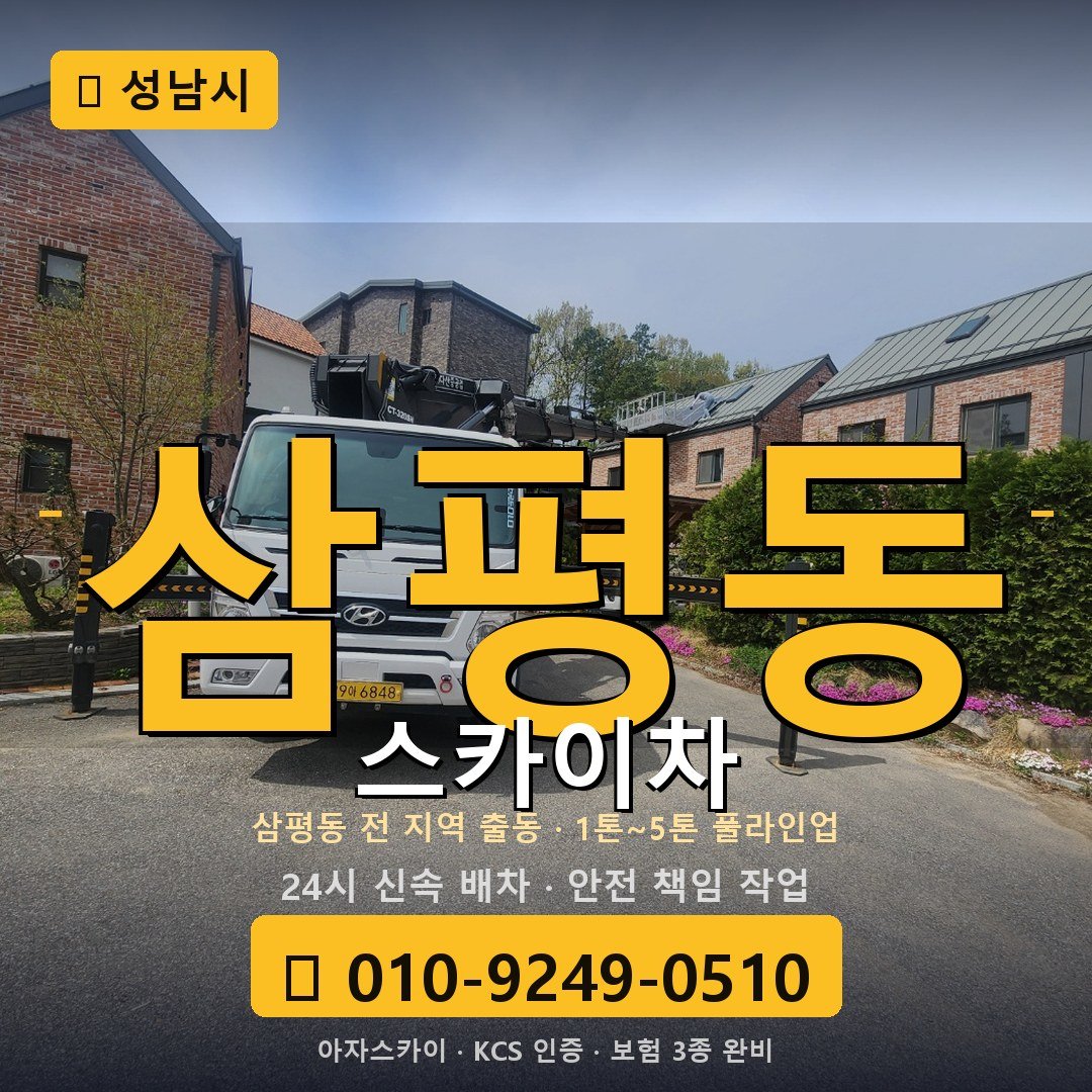 성남 삼평동 스카이차 - 아자스카이