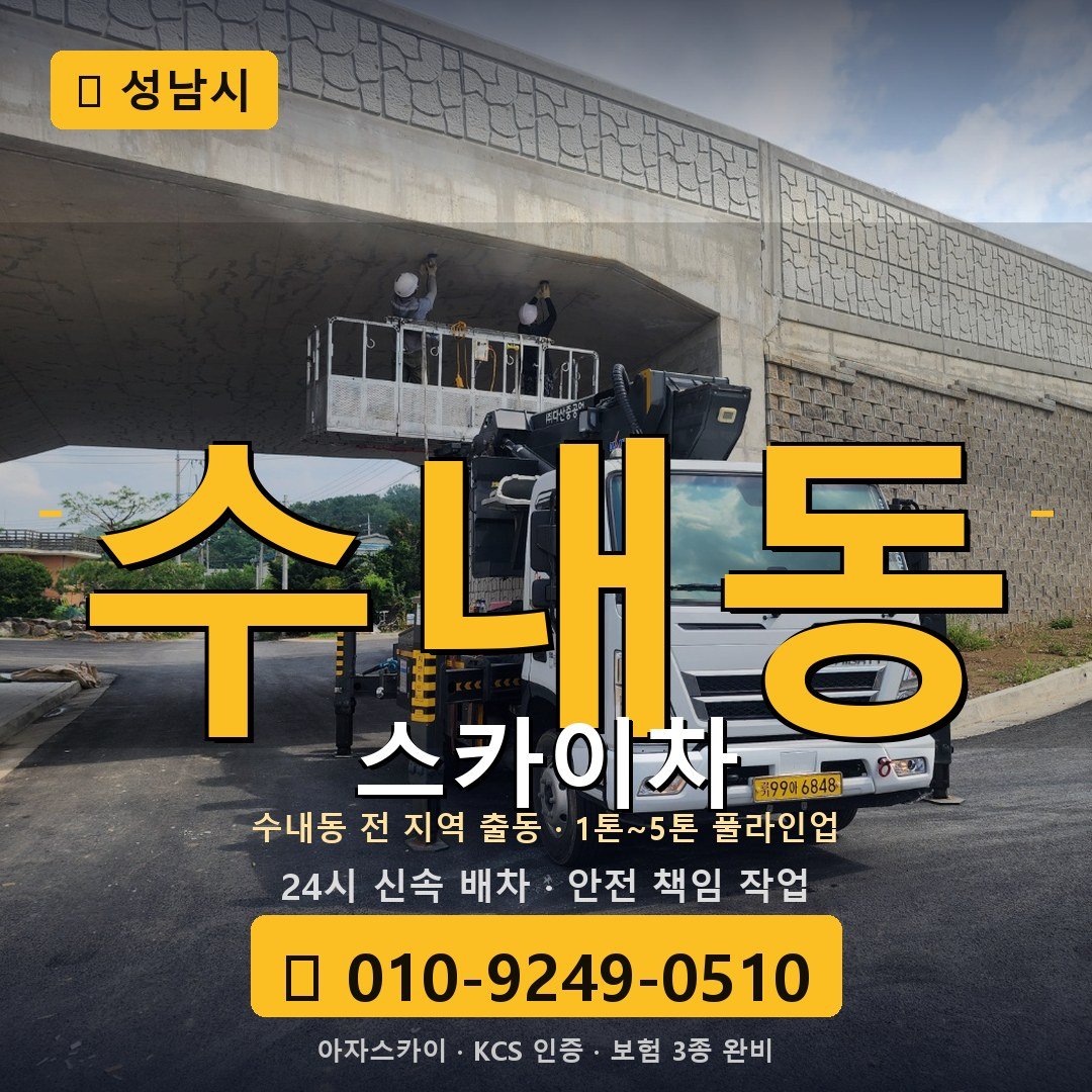 성남 수내동 스카이차 - 아자스카이