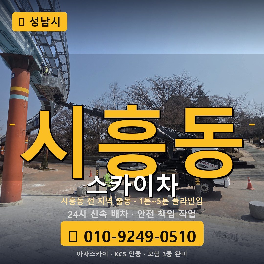 성남 시흥동 스카이차 - 아자스카이