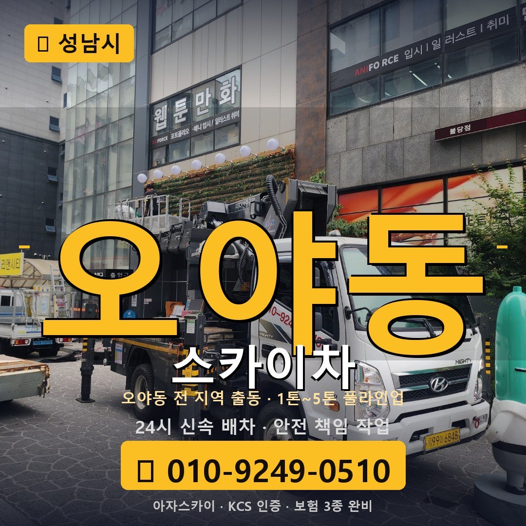 성남 오야동 스카이차 - 아자스카이