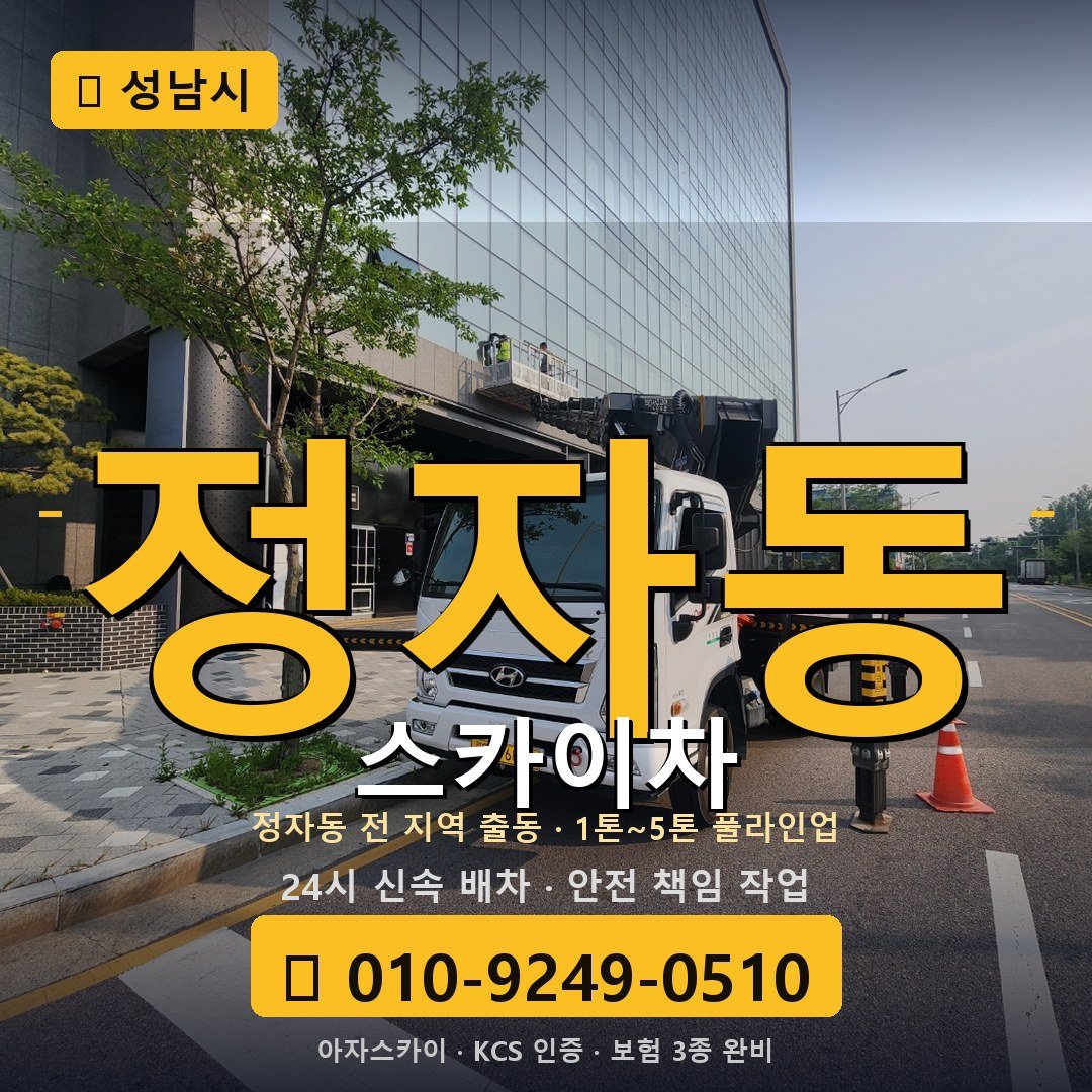 성남 정자동 스카이차 - 아자스카이